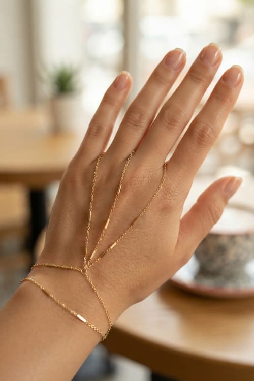 Gold Renk Çelik Çift Sıralı Şahmeran